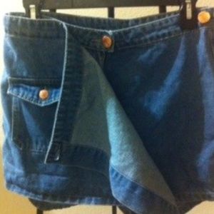 Hippy Style Blue Jean SKORT (shorts)